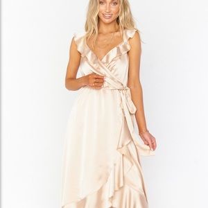 Show me your Mumu Samantha Ruffle Wrap Dress S